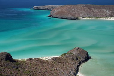 playa balandra air view la paz baja california sur