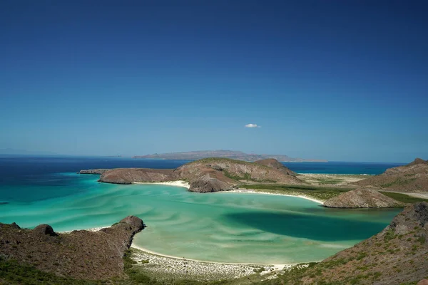 Playa Balandra Widok Lotu Ptaka Baja California Sur — Zdjęcie stockowe