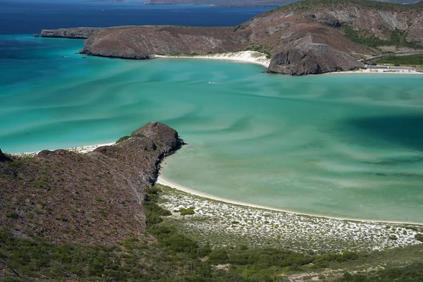 Playa Balandra Luftaufnahme Paz Baja California Sur — Stockfoto