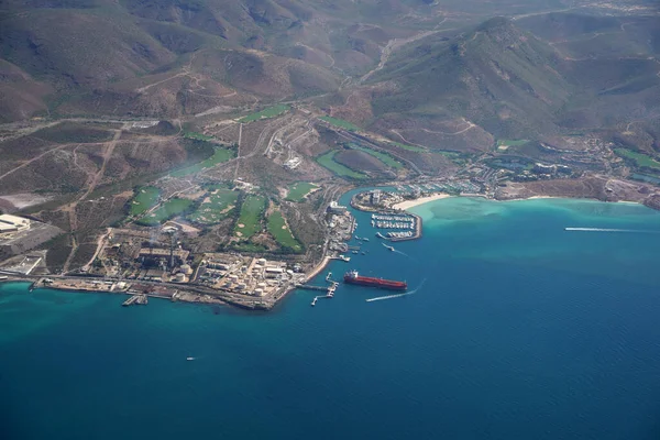 Pichilingue Harbor Paz Baja California Sur Mexico Panorama Krajobraz Pola — Zdjęcie stockowe