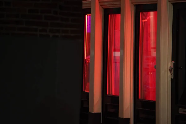 Sex Workers Amsterdam Red Light District Doors — Stock Photo, Image