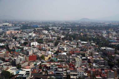 Mexico City havacılık manzarası uçaktan pelerin manzarası