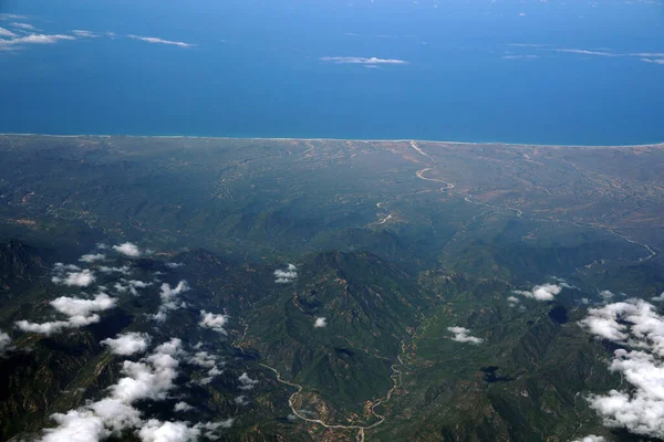 カリフォルニア スール シエラ グアダルーペ空撮 — ストック写真