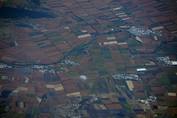 Leon Guanajuato Aerial Panorama Landscape Airplane Mexico — Stock Photo, Image