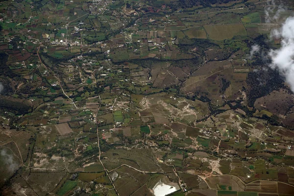 León Guanajuato Panorama Aéreo Paisaje Desde Avión Mexico — Foto de Stock