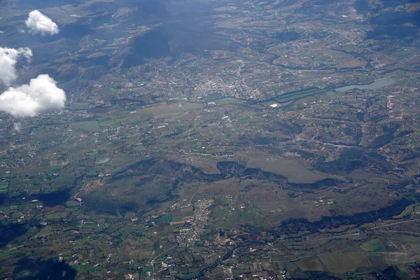 瓜纳华托从飞机上俯瞰全景 — 图库照片