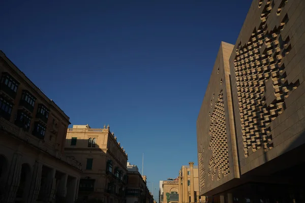 Szczegóły Budynku Parlamentu Malta Valletta — Zdjęcie stockowe
