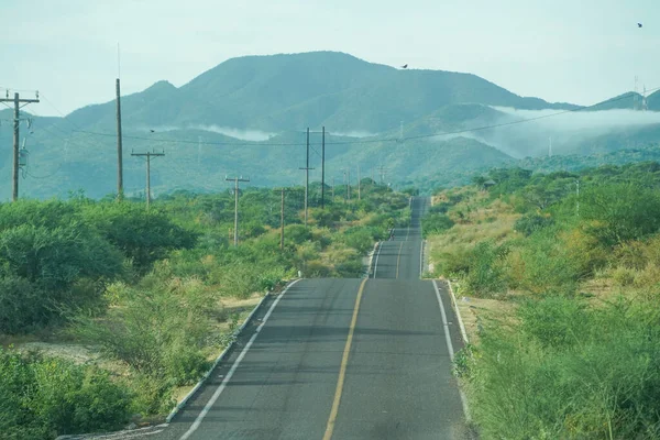 Baja California Sur Eindeloze Weg Van Paz Naar San José — Stockfoto
