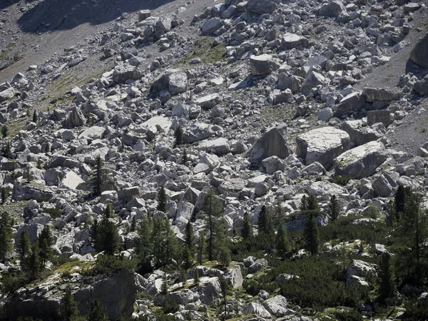 Stone Rock Avalanche Dolomites Panorama — Stock Photo, Image