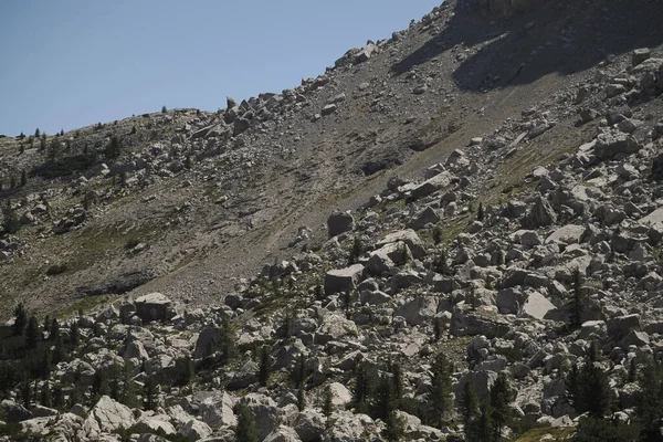 Longsoran Batu Dalam Dolomites Panorama — Stok Foto