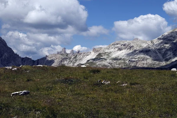 Puez Βουνά Dolomites Πανοραμική Θέα Τοπίο — Φωτογραφία Αρχείου