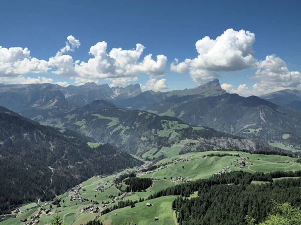 Dolomiten Berge Badia Tal Blick Panorama Landschaft — Stockfoto