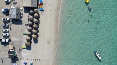 Tecolote plajı baja California sur Mexico hava aracı görüntüsü