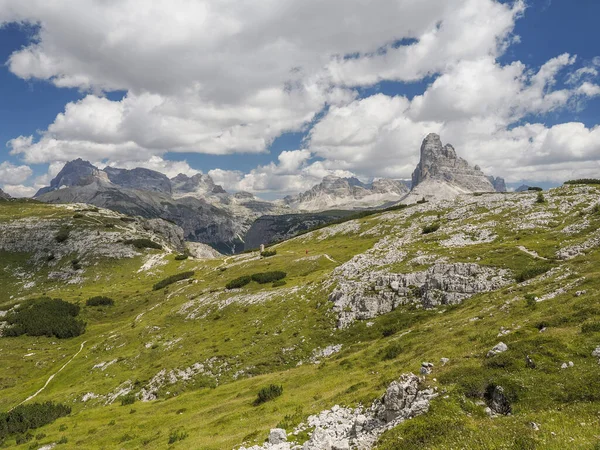 Dünya Savaşı Siperleri Monte Piana 324 Metre Yüksekliğindeki Sextener Dolomiten — Stok fotoğraf