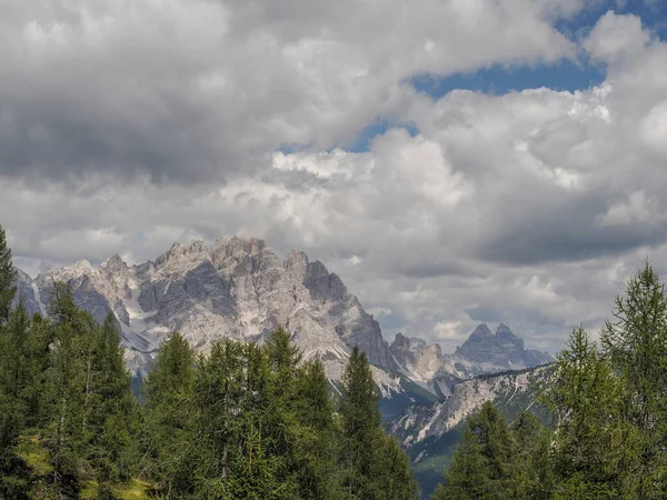 Croda Mountain Cortina Ampezzo Dolomites Panorama Landscape — Stock Photo, Image