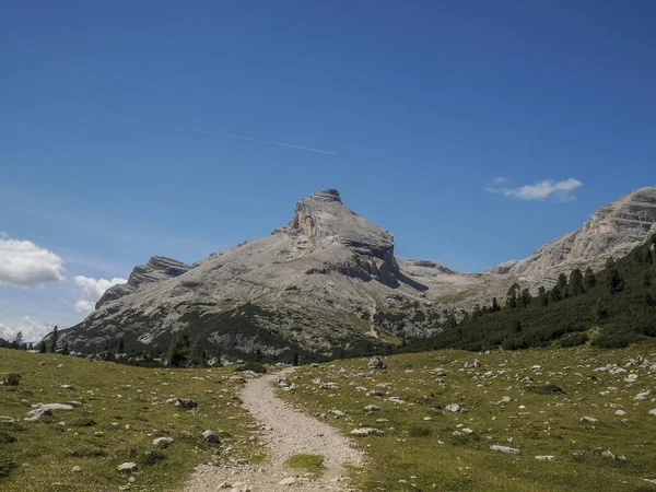 Fanes Alpina Aktiviteter Dolomitbergen Norr Italien — Stockfoto