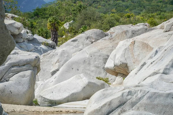 River Creek White Stones San Dionisio Sierra Laguna Baja California — Stock Photo, Image