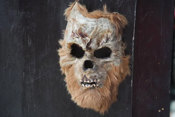 Dia Mortes Máscara Dia Los Muertos Halloween Celebração Máscara Caveira — Fotografia de Stock