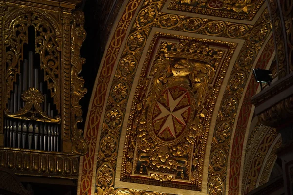 Malta Church Interior Valletta John Cathedral — Stock Photo, Image