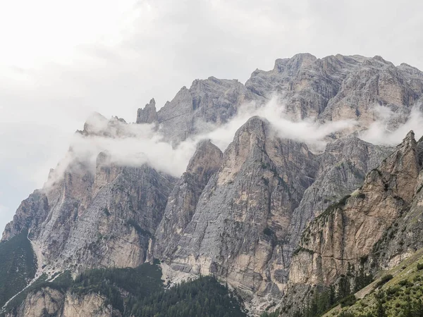 Dolomites Mountains Cloudy Day View — Stock Photo, Image