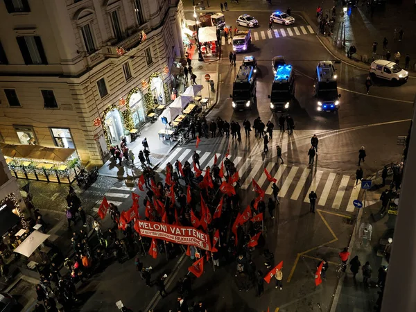 Rome Italy November 2022 Thousands Join Feminist March Gender Violence — Stock Photo, Image