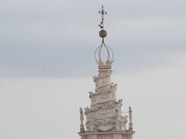 Roma 'nın çatısı ve kilise kubbesi şehir manzarası çatı manzarası manzara ayrıntıları