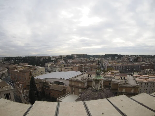 Aziz Peter Bazilika Roma Manzarası Çatıdan — Stok fotoğraf