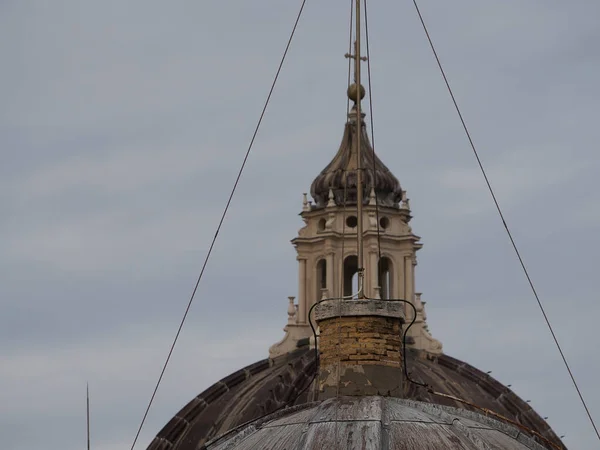 Svatý Petr Bazilika Pohled Střechy Detailu Kopule — Stock fotografie