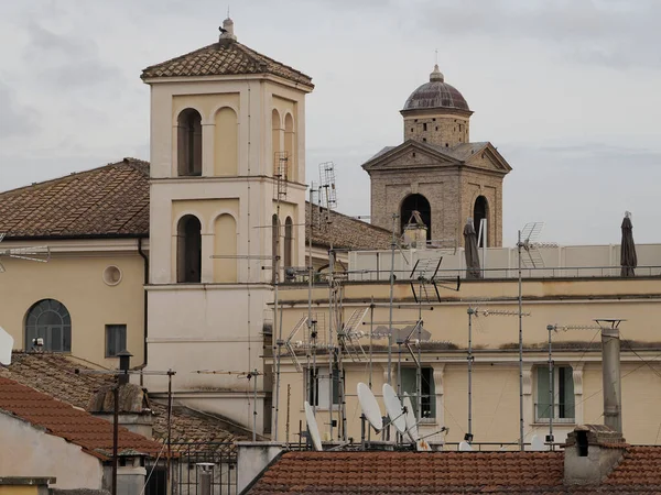 Roma Nın Çatısı Kilise Kubbesi Şehir Manzarası Çatı Manzarası Manzara — Stok fotoğraf