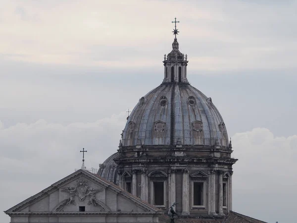 Rome House Roof Church Dome Cityscape Roofdome View Panorama Detail — Stock Photo, Image