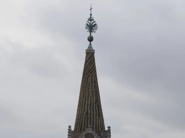 Крыша Дома Рима Купол Церкви Городской Пейзаж Вид Крышу Панорама — стоковое фото