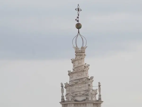 罗马屋顶和教堂屋顶城市景观屋顶景观全景 — 图库照片