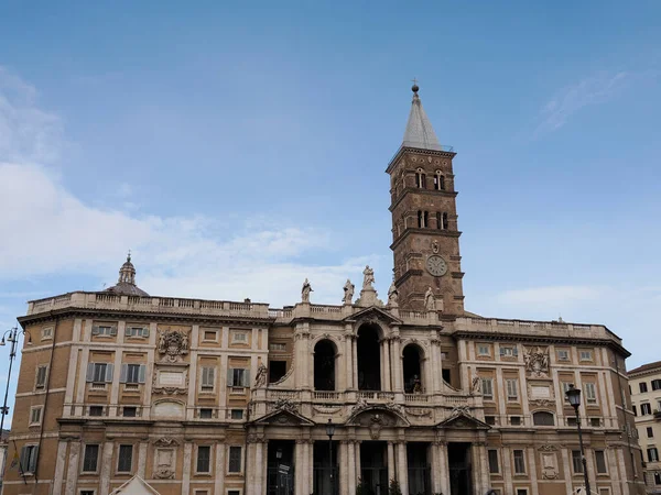 Santa Maria Maggiore Kilisesi Bazilikası Roma Talya Güneşli Bir Günde — Stok fotoğraf