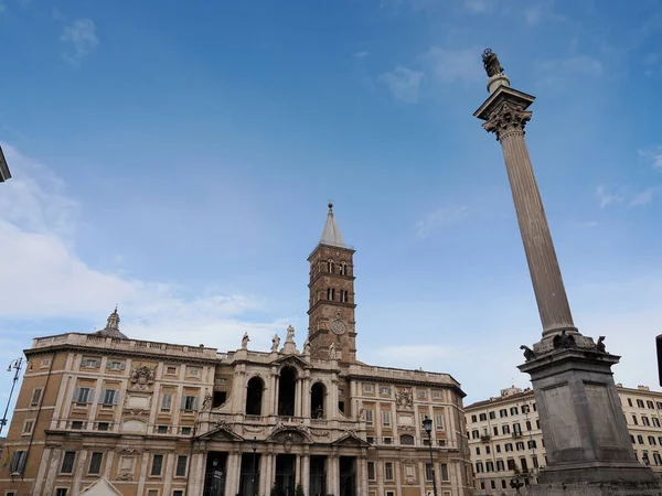 Santa Maria Maggiore Kirche Basilika Rom Italien Blick Auf Sonnigen — Stockfoto