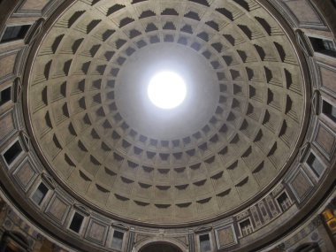 Roma'da Pantheon içinde görünüm, İtalya
