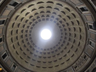 Roma'da Pantheon içinde görünüm, İtalya