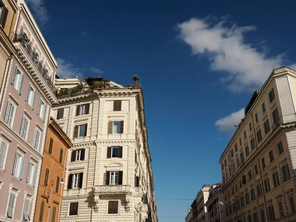 Rom Monti Bezirk Gebäude Anzeigen Straße — Stockfoto