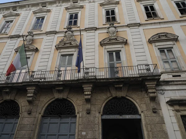 Accademia Dei Lincei Rome Trastevere District Entrance — Foto de Stock