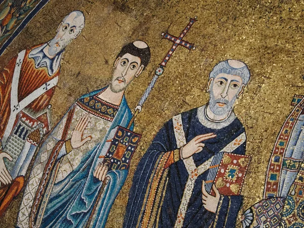 Santa Maria Trastevere Church Mosaic Detail — Stock Photo, Image
