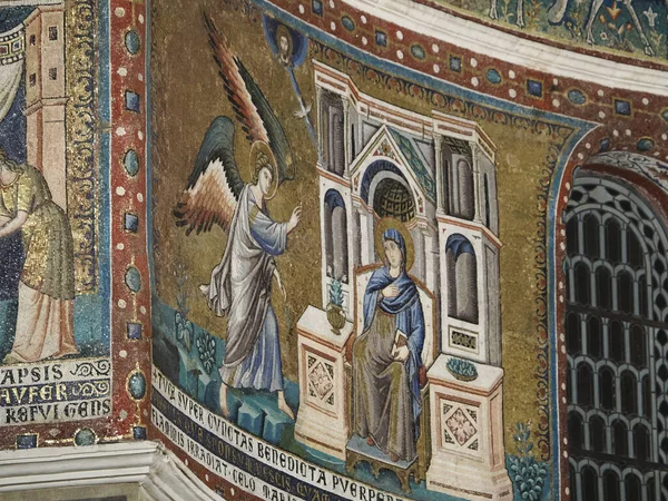 Santa Maria Trastevere Kostel Mozaika Detail — Stock fotografie