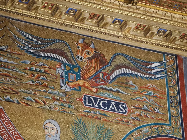 Santa Maria Trastevere Church Mosaic Detail — Stock Photo, Image