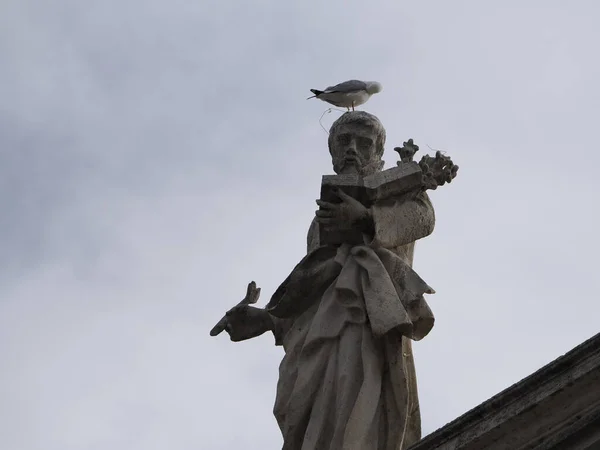 Svatý Peter Katedrála Vatikánský Město Řím Vnější Pohled Detail — Stock fotografie