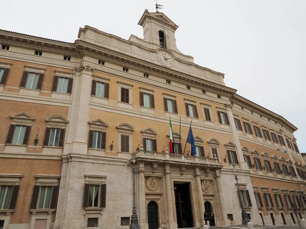 Palazzo Montecitorio Palazzo Roma Sede Della Camera Dei Deputati — Foto Stock