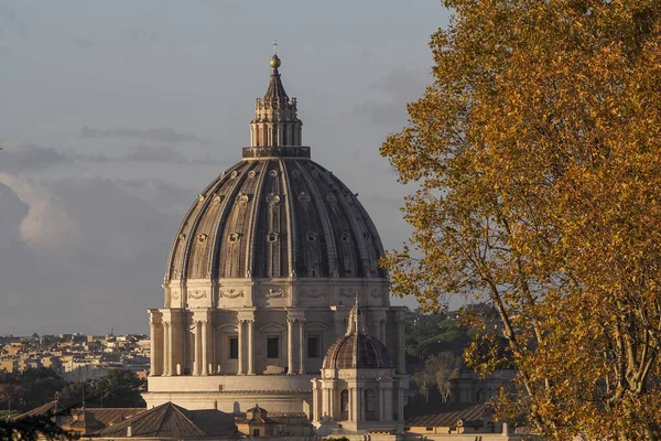Dome Peter Church Vatican Sunrise View Gianicolo Hill Panorama Royalty Free Stock Photos