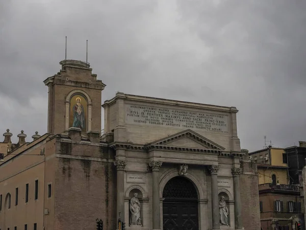 Facciata Porta Pia Progettata Michelangelo Roma Italia — Foto Stock