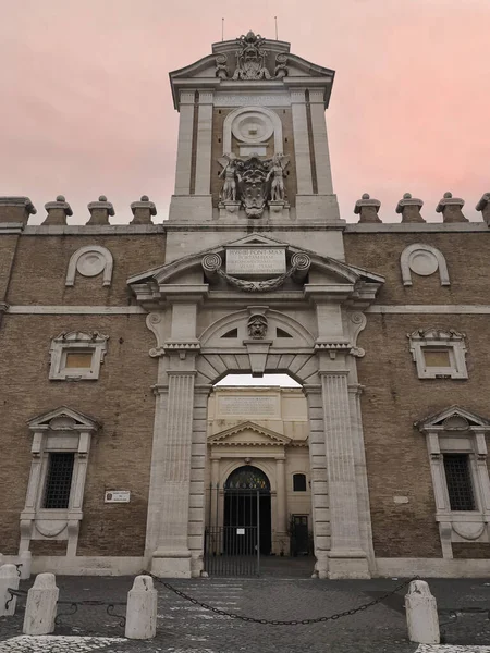 Porta Pia Cephesi Michelangelo Roma Talya — Stok fotoğraf
