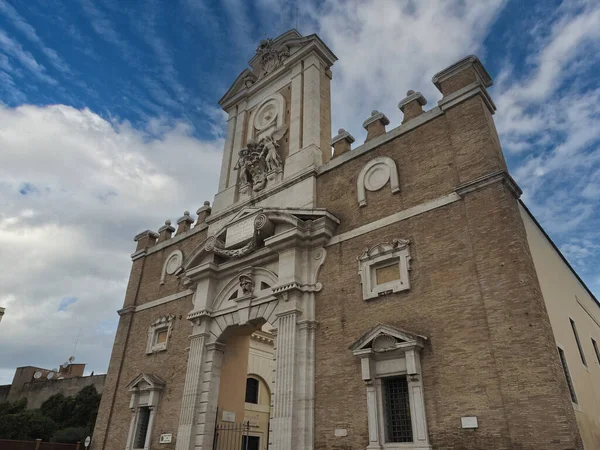Фасад Порта Пиа Проекту Михеланджело Рим Италия — стоковое фото