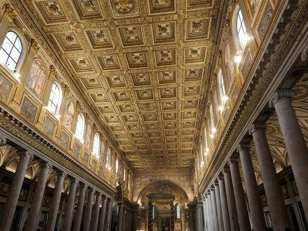 Rome Italie Novembre 2022 Intérieurs Détails Architecturaux Basilique Santa Maria — Photo