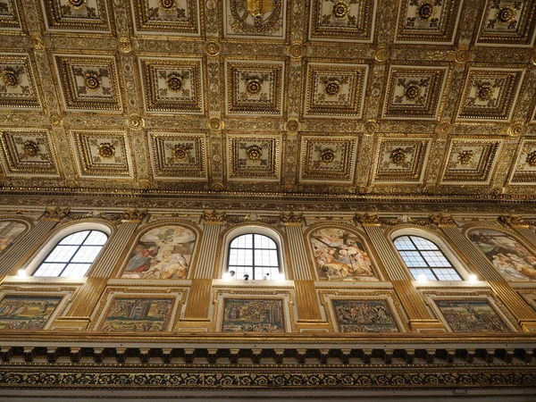 Rome Italië November 2022 Interieurs Architectonische Details Van Basilica Santa — Stockfoto