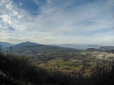 The Bismantova stone a rock formation in the Tuscan-Emilian Apennines (Italy)
